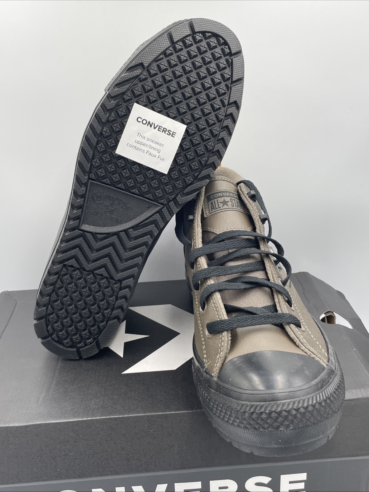 Converse Chuck Taylor Malden Street Boot Mid Brown Truffle A09492C Men's Sz 10.5