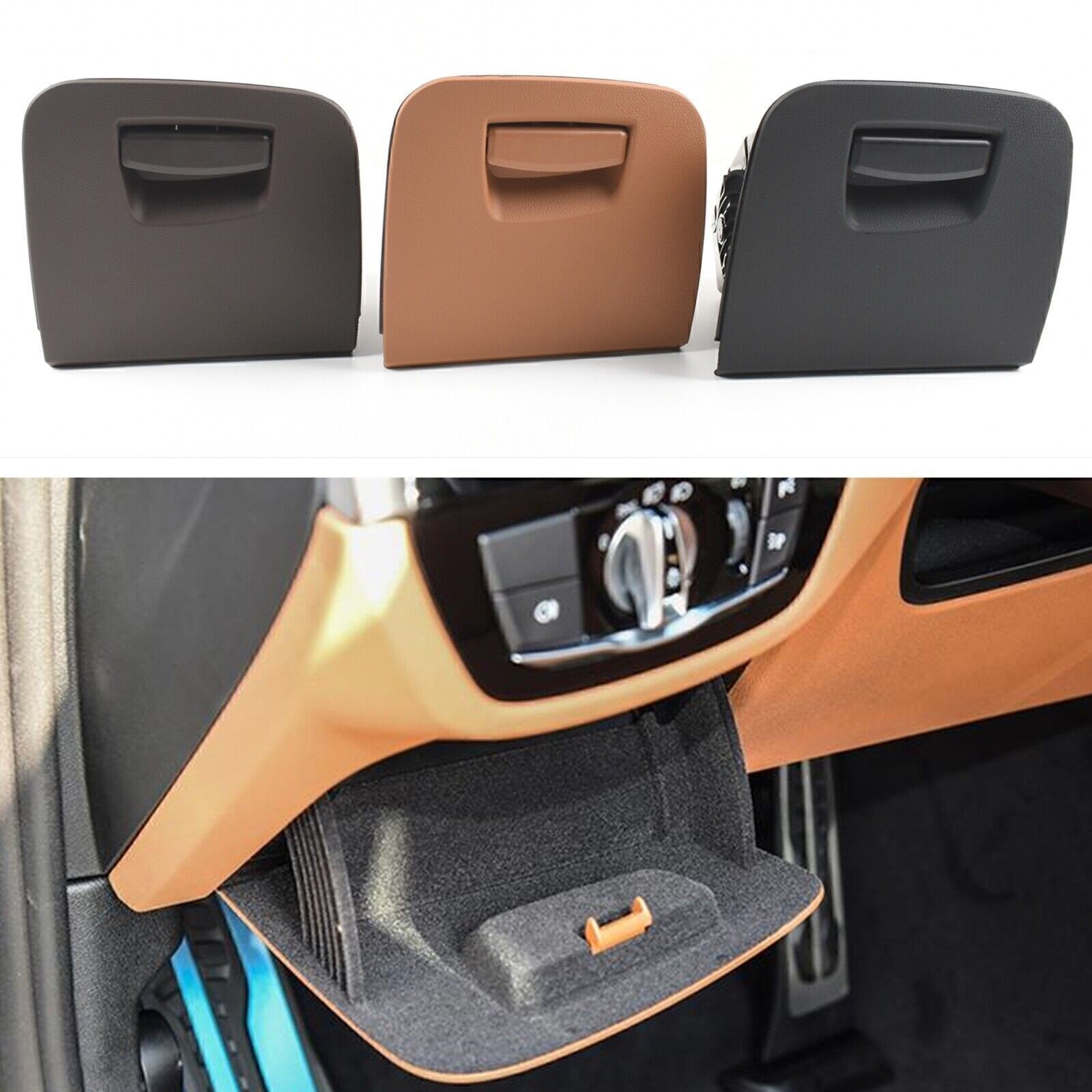 For 2017-2021 BMW 5 6 Series G38 Front Left Dash Storage Tray Compartment Brown