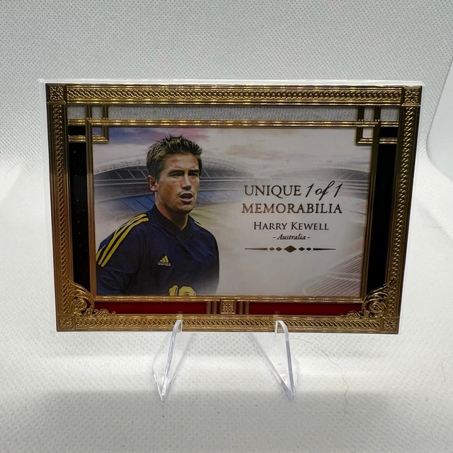 2025 Futera Unique Harry Kewell Unique 1/1 Memorabilia Gold Frame