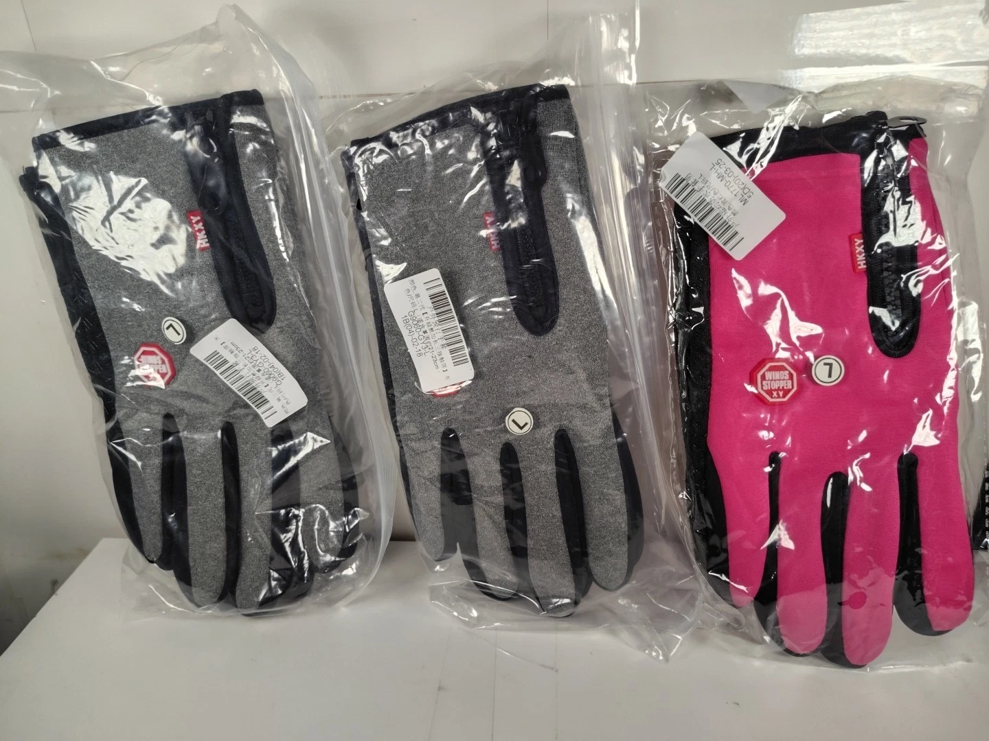 3 HKXY Wind Stoppers Thermal Biking Hiking Sports Gloves Outdoor Large