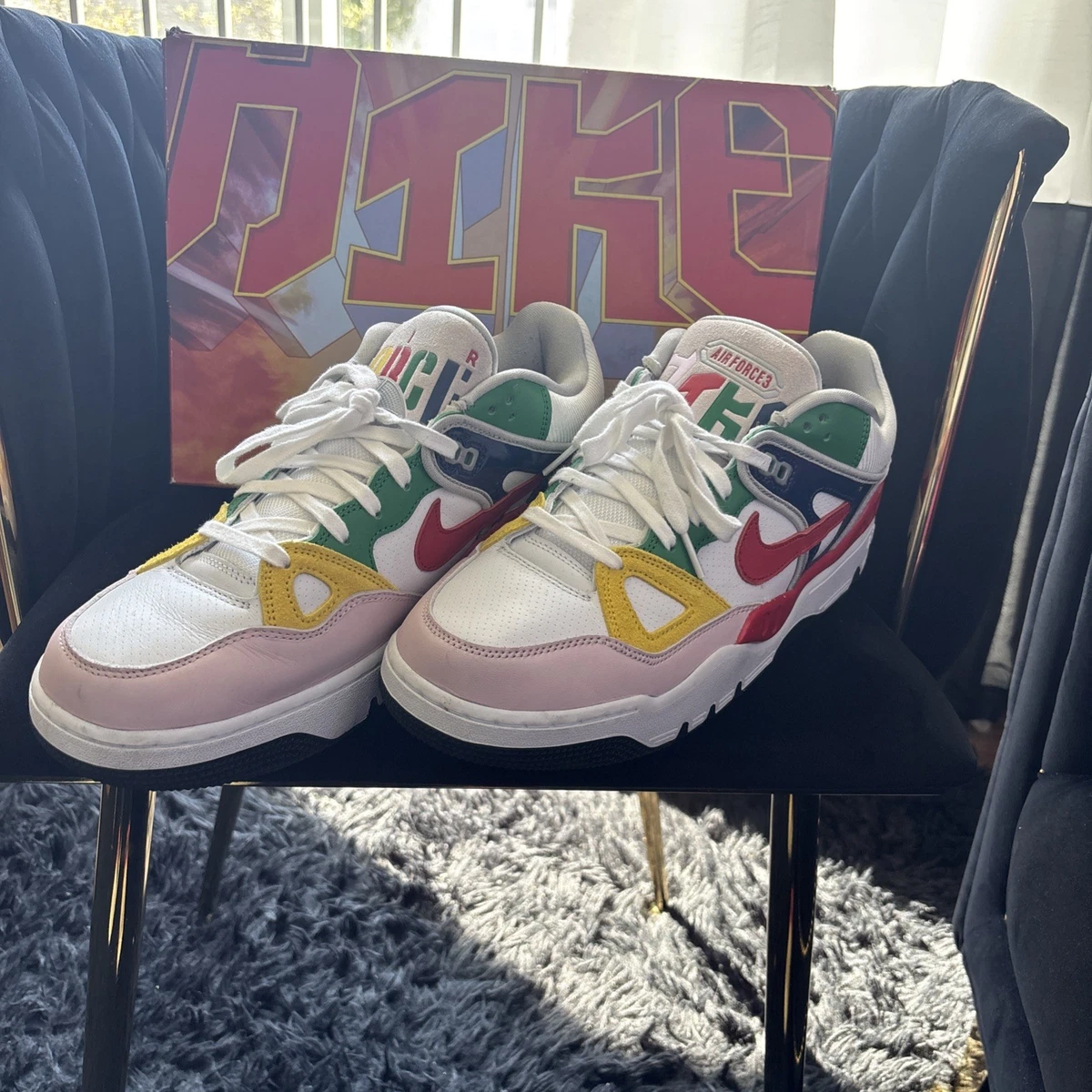 Las mejores ofertas en Nike Nigo x Air Force 3 SP Low White Multi