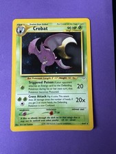 Pokémon TCG Crobat Neo Revelation Holo Rare Card 4/64 Unlimited