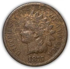 1875 Indian Head Cent Good G Coin #25313