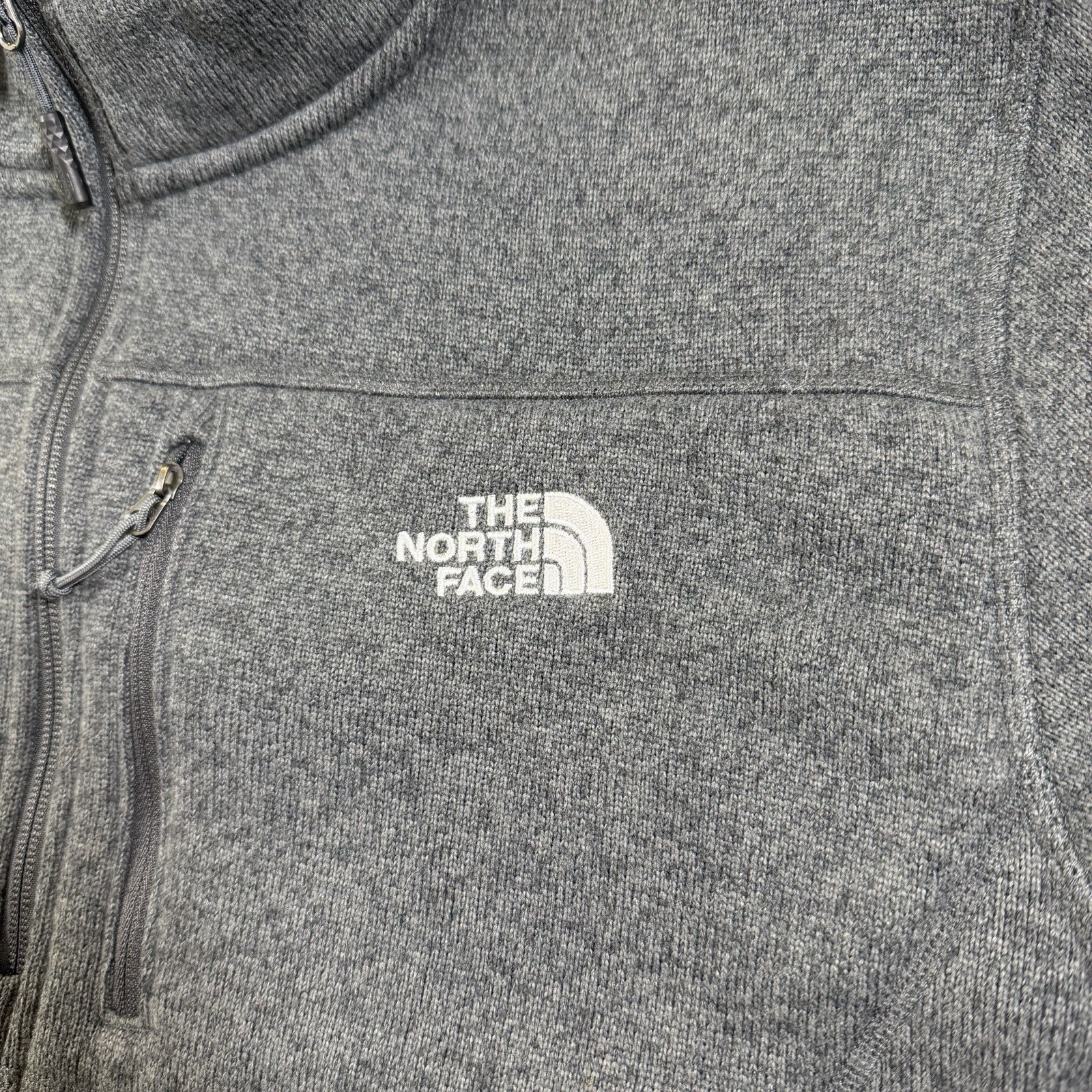 The North Face Gordon Lyons 1/4 Zip Fleece Mens 2XL Asphalt Gray Sweater Knit thumbnail 9