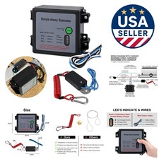 Durable 12v Trailer Brake Controller With Led Light - Emergency Safety Backup