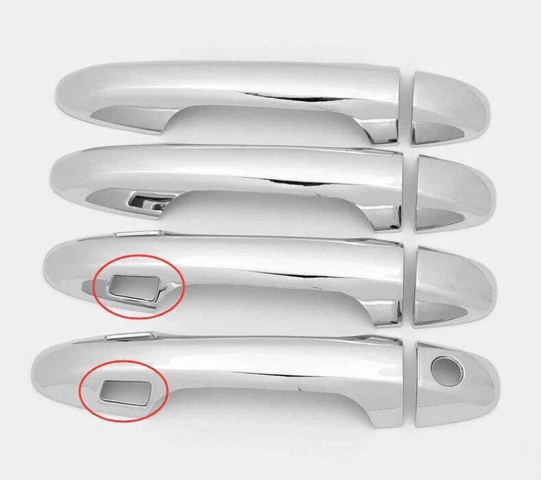 Manija de puerta cuenco taza cubierta embellecedor para 14-19 Toyota Highlander 13-18 RAV4 cerradura Foto 2 de 4