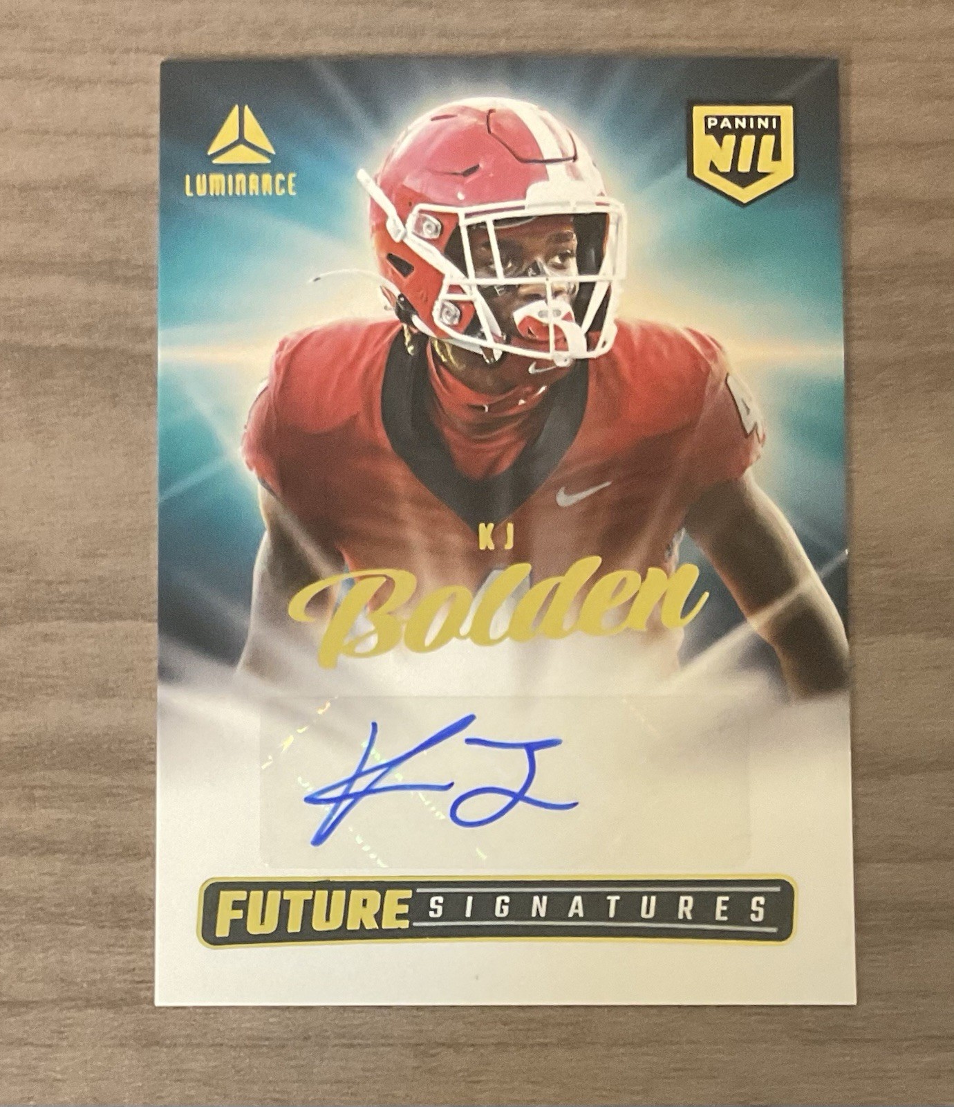 2025 Panini Luminance KJ BOLDEN Auto NIL Future Signatures NIL-KBN Georgia