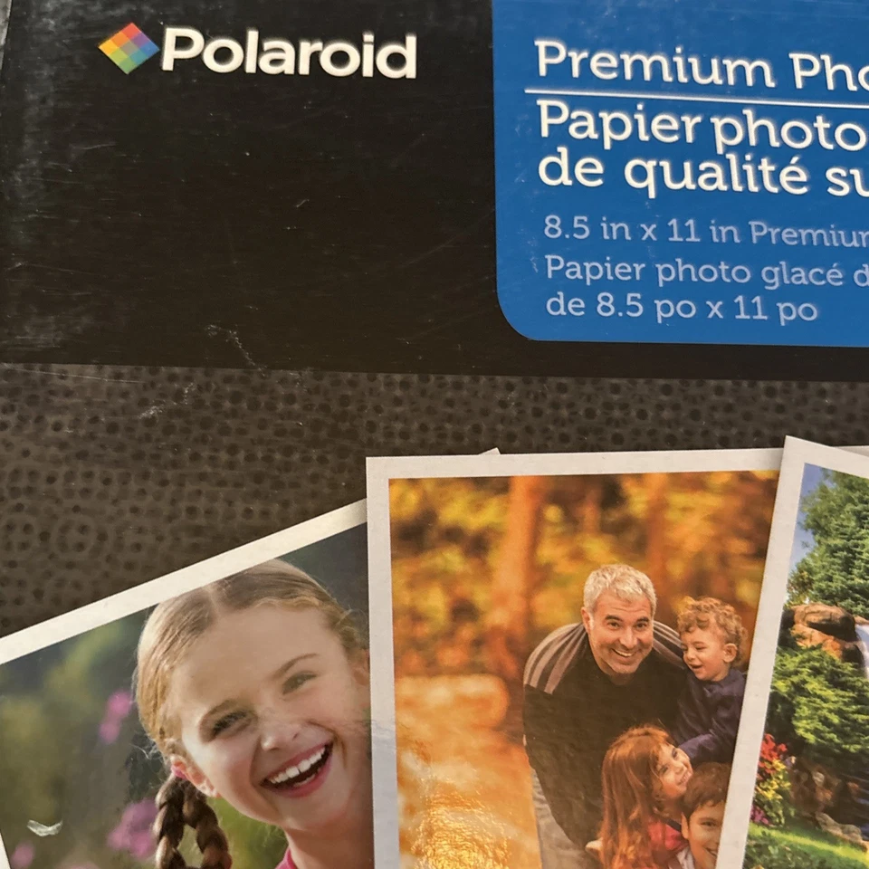 Polaroid Premium Gloss Photo Paper 8.5" X 11" 8 Sheets Scrapbook Safe Acid Free - Image 2 of 4