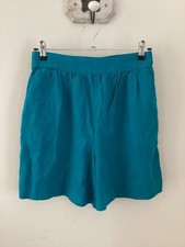 Gorgeous Ladies Boden Teal 100 Linen Shorts, UK Size 8, Very Good Condition