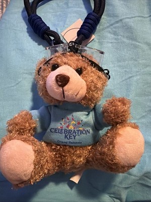 Carnival Cruise Line Celebration Key Bag Charm Teddy Bear