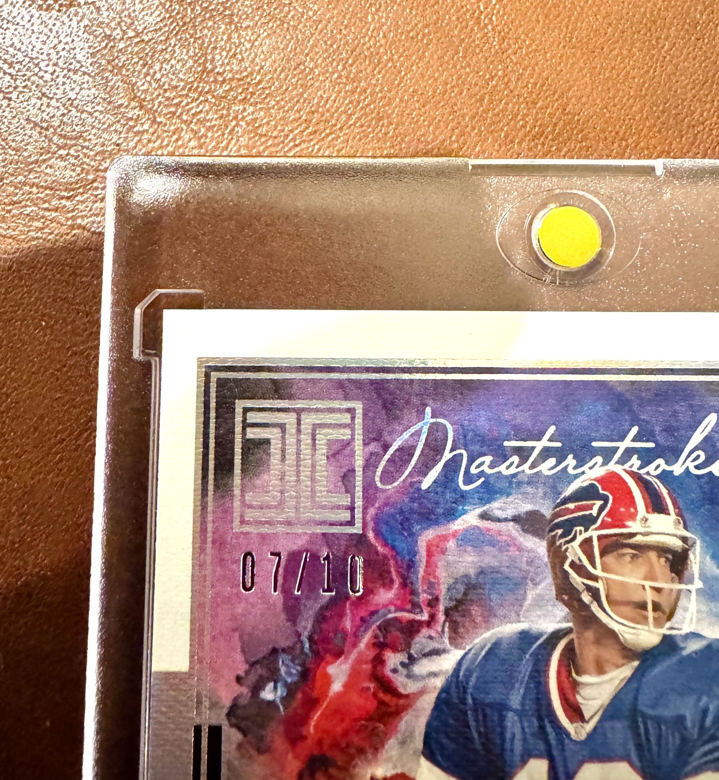 2019 PANINI IMPECCABLE JIM KELLY AUTO AUTOGRAPH MASTERSTROKES HOLO SHARP /10 view 3