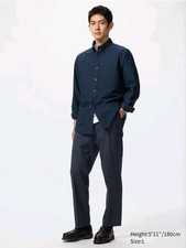 UNIQLO Mens Smart Ankle Pants Navy S
