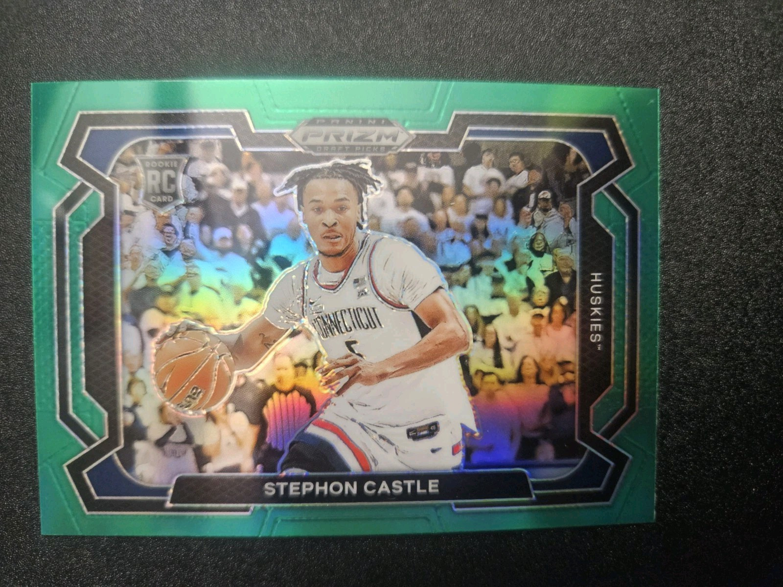 2024 Panini Prizm Draft Picks - Green Prizm Variations #17 Stephon Castle (RC)