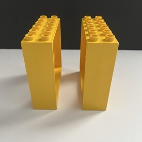 2 Lego Duplo 31191 Yellow Ball Tube Exit Brick 2 x 6 x 5 Round Doorway 9089 9087