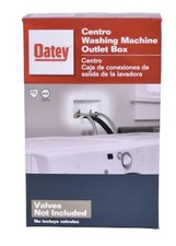 Oatey Centro Washing Machine Outlet Box Face Plate Brackets Fittings 38120 White