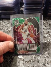 2023-24 Panini Mosaic - Thunder Road Kevin Durant #17 Green Mosaic Prizm