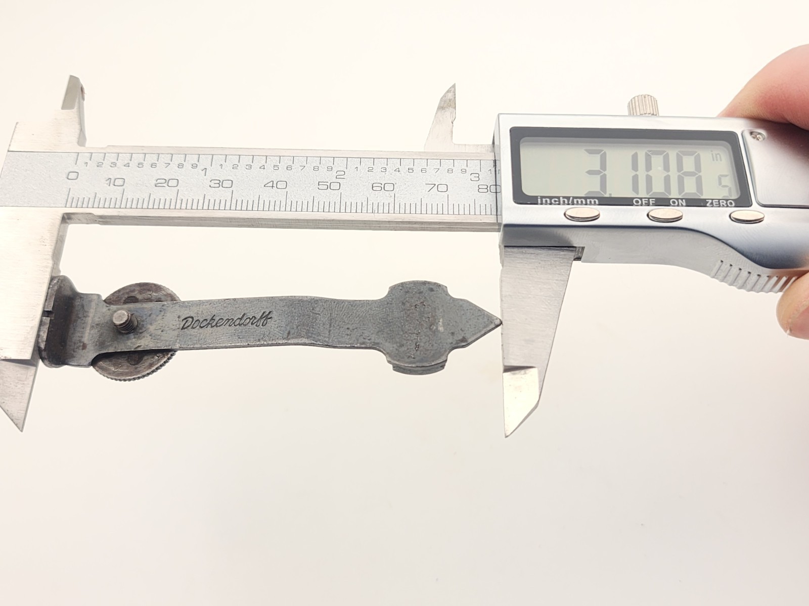 Vintage Dockendorff Rear Sight w/Wheel Riser for Unknown Rifle