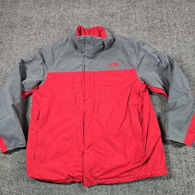 #ad The North Face Jacket Mens XL Red Gray HyVent Insulated Parka Winter $49.88