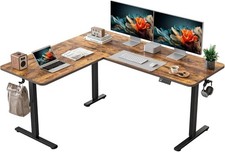 63 x 55 Inches,L Shaped Standing Desk Adjustable Height,Electric Corner Standing