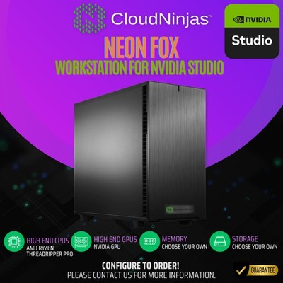 Cloud Ninjas Workstation NVIDIA Studio Intel Core Ultra 7 265K RTX 5060 Ti GPU