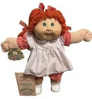 1984 Cabbage Patch Kids, Red Ponytails, Green Eyes, HM3, OK, Dress