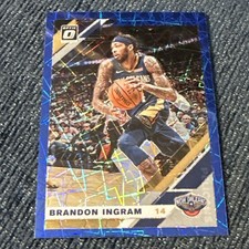 Brandon Ingram 2019-20 Donruss Optic #23 Blue Lazer Prizm New Orleans Pelicans