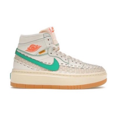 Jordan 1 High UN/LA White Green Orange Gum High Top Athletic Sneaker Men