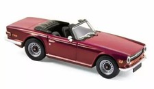 NOREV 1/43 Triumph TR6 1970 Damson Red Diecast Model Car