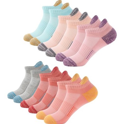 Damen Sportsocken Laufsocken Baumwolle Kurz gepolstert rutschfest