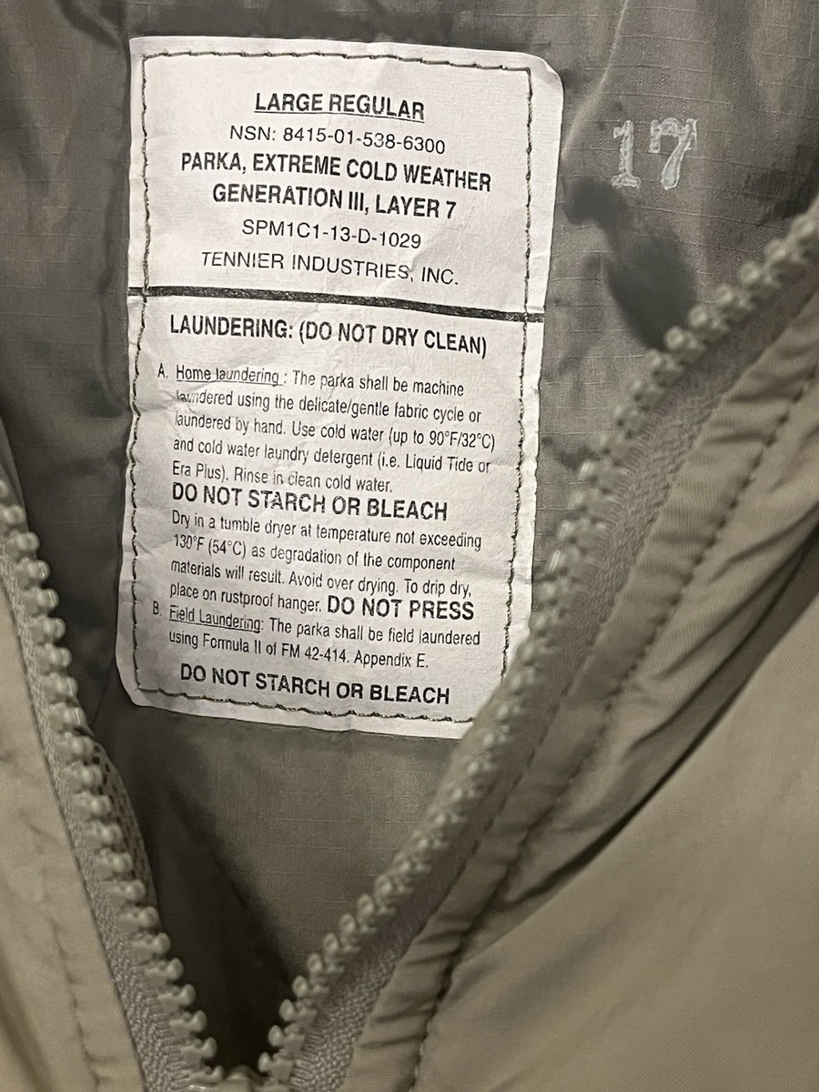 US Military Extreme Cold Weather Parka Jacket Gen 111 8415-01-538