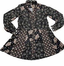 Free People Womenâs Size Medium Silvie Tunic Dress Floral