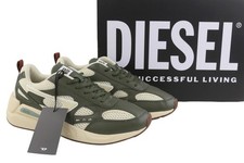 DIESEL Men Sneakers S-Serendipity Sport EU45 Green Laced Almond Toe RRP160