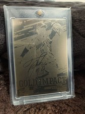 Hiroto Takahashi Gold Impact Autograph Card 25/25 D-Backs Baseball Used