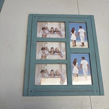EXCELLO GLOBAL PRODUCTS Collage Picture Frames From Rustic Distressed Wood: 4X6