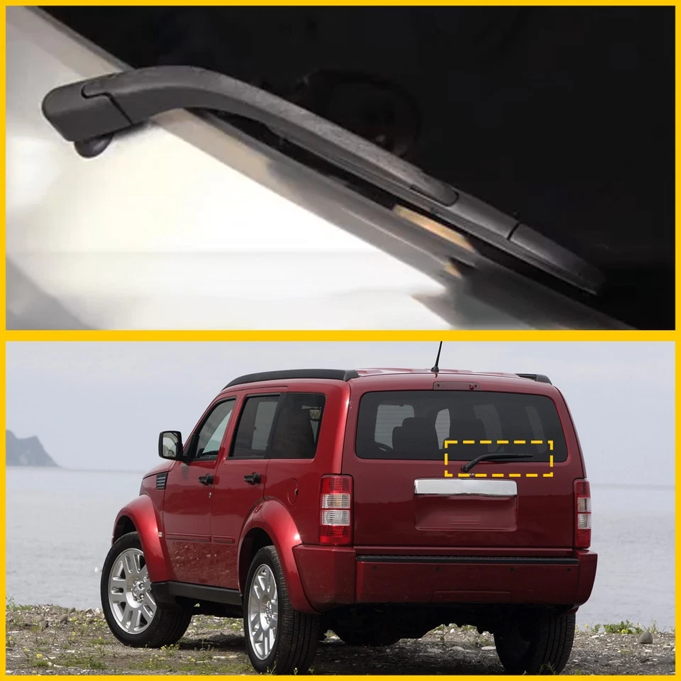 KIT Par de limpiaparabrisas de brazo trasero y cuchilla para Dodge Magnum 2005-2008 Dodge Nitro 2007-2009 Foto 4 de 4
