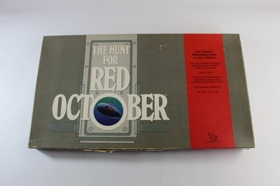 Vintage 1988 TSR THE HUNT FOR RED OCTOBER Tom Clancy Board Game Complete