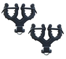 Graspur Double ATV Gun  Bow Rack - Model ATV2 Double, Black