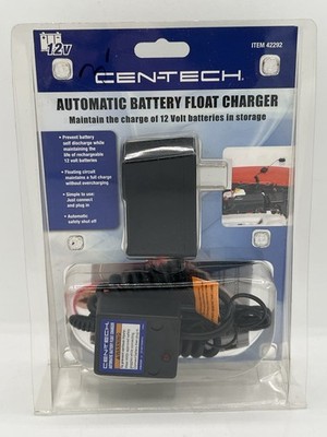 NEW CenTech 12V Automatic Battery Float Charger Model 42292 Provides 13.2 VDC