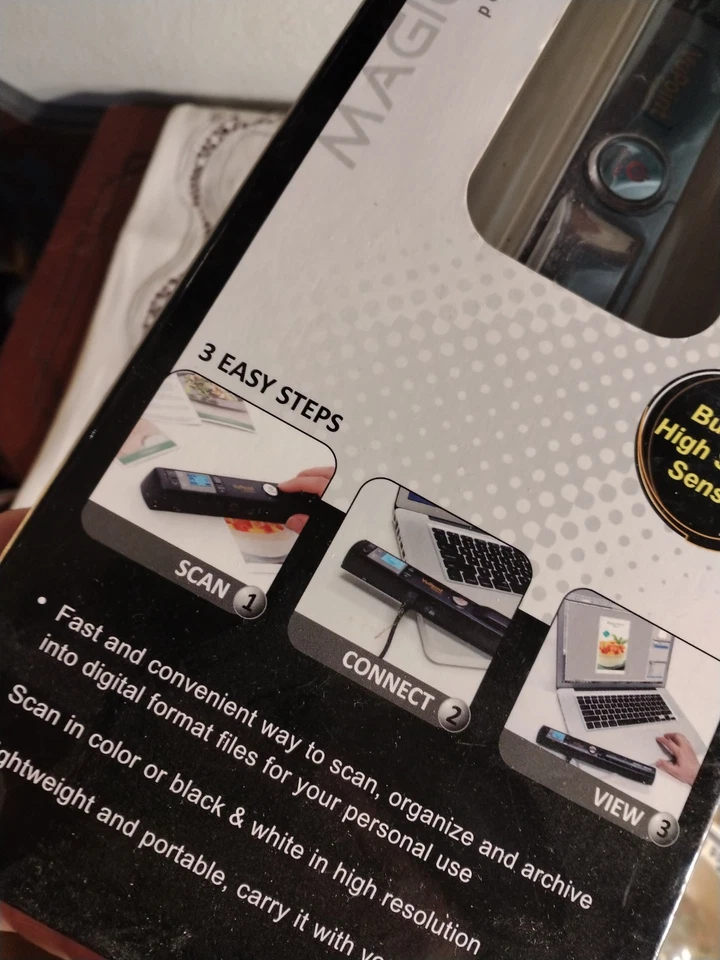 VuPoint Magic Wand II Portable Scanner  ST441PE Pewter High Speed Sensor NEW - Image 3 of 4