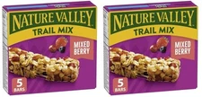 Nature Valley Trail Mix Mixed Berry Chewy Granola Bars, 5 x 35g 175g (2 Pack)