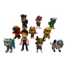 PAW PATROL Action Rescue Figures With Pop Out Packs Full Set X10 Ryder, Robo Dog