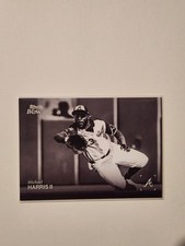 Michael Harris II 2025 Topps Black & White #085 Base Atlanta Braves