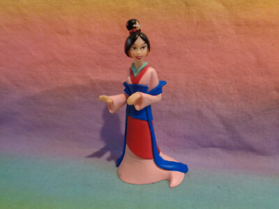 Disney Princess Mulan PVC Figure Cake Topper Pink Dress | eBay