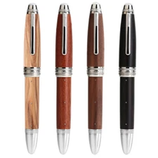 MAJOHN Handmade Sandalwood Riveted Bock#6 0.5mm Nib Fountain Pen Office Gift Box