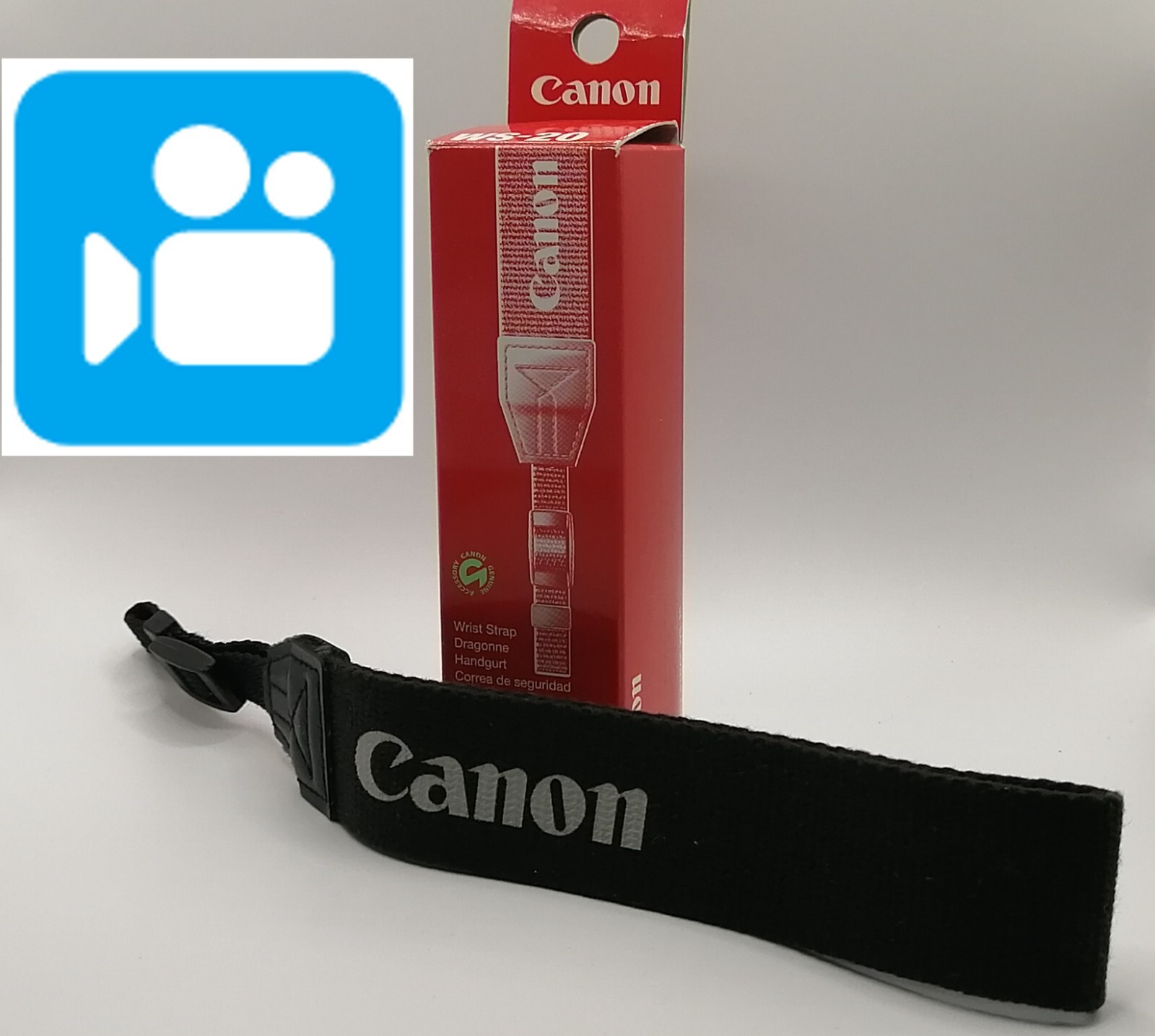🎦VIDEO👀[Near MINT] Canon WS-20 Camera Camcorder Wrist Strap From JAPAN