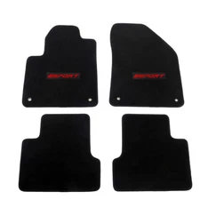 Fit For 14-23 Jeep Cherokee Black Nylon Floor Mat Carpet Non-slip w/ Red Sport