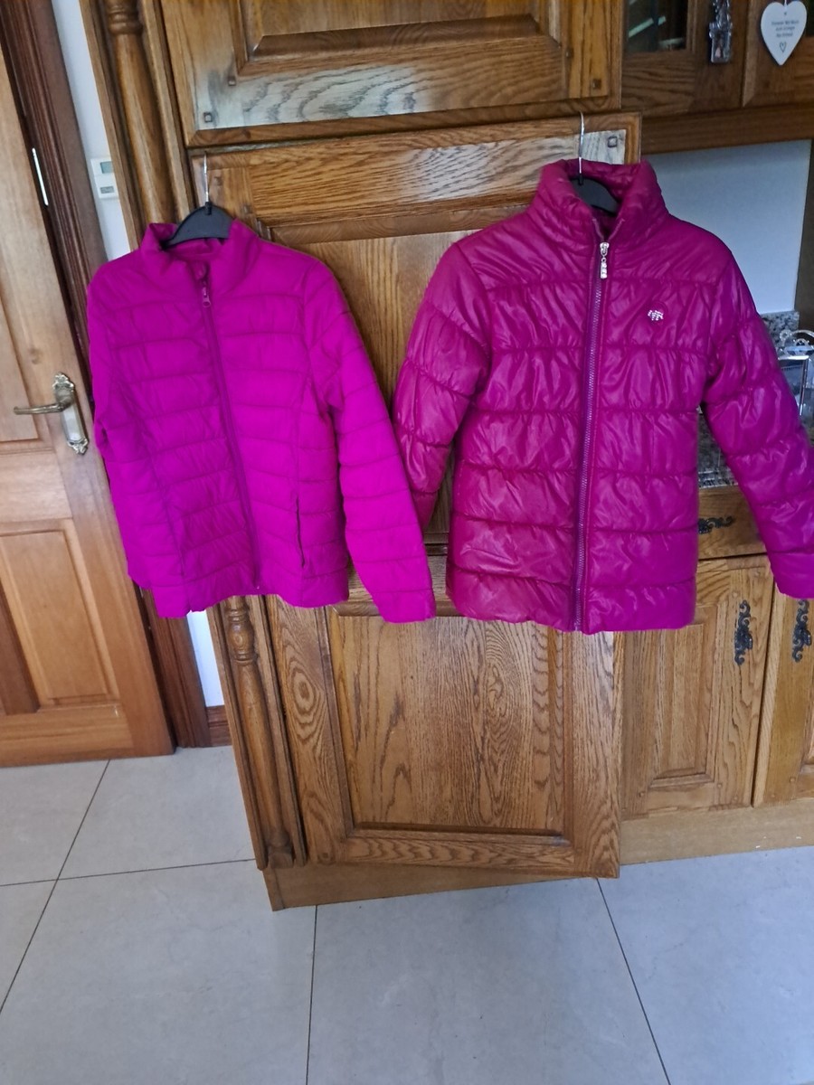 Girls Cerise Pink Coat Bundle Age 9/10 Years Dunnes And Miss