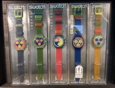 RARE SWATCH COLLECTION CHRONO e SCUBA - 90  - NOS - perfect condition +++