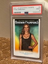 2021 UD Goodwin Champs Paige Spiranac 9 Golf #8 Card POP 1 NO 10 NEW CLEAN CASE