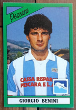 GIORGIO BENINI N.196 PESCARA FIGURINE FOOTBALLERS PANINI EDITION 1987/88